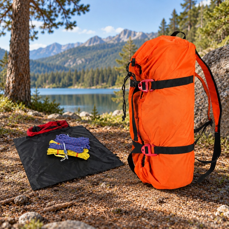 Outdoor Camping Rugs - Rugged Outdoor Climbing Storage Bag with