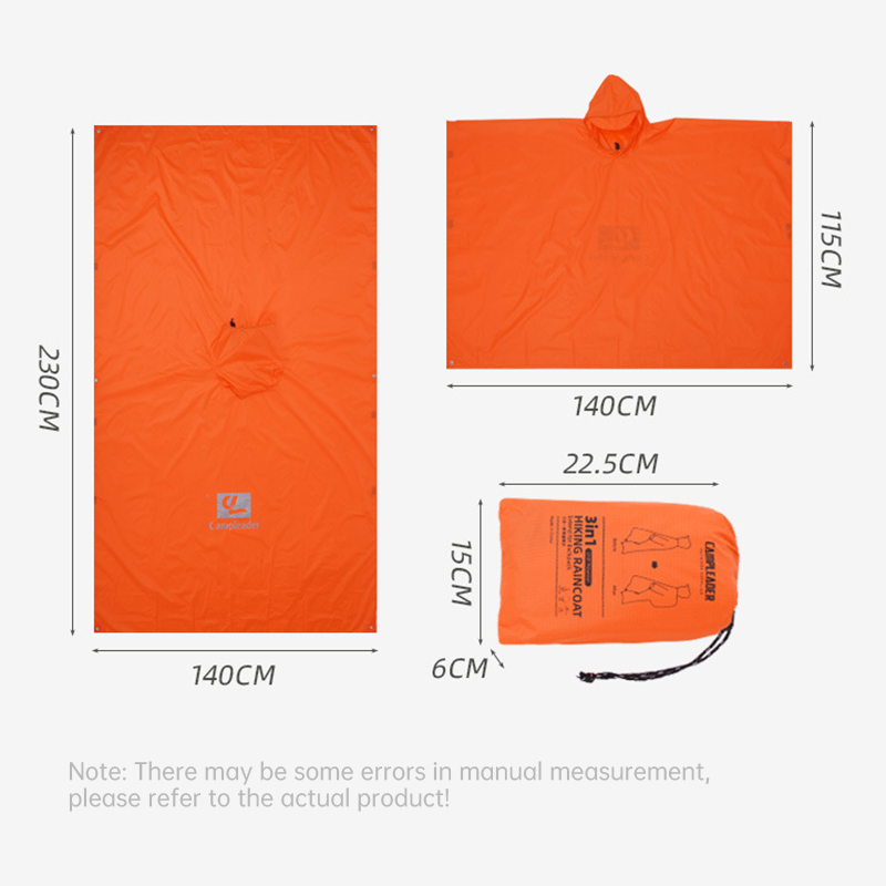 3 In 1 Waterproof Raincoat Lig - огляд і ціна Camping Rain Poncho