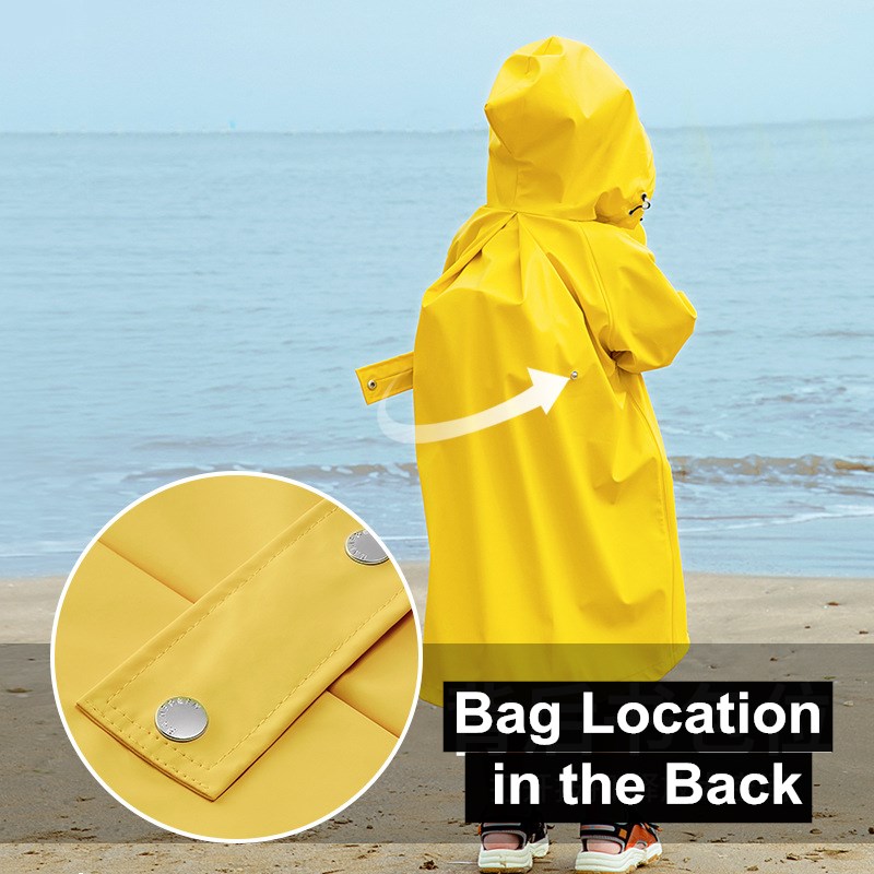 100-140 Cm Children's Raincoat - огляд і ціна Camping Rain Poncho