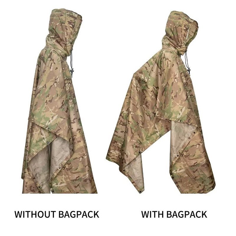 3 in 1 Raincoat Backpack Rain  - огляд і ціна Camping Rain Poncho