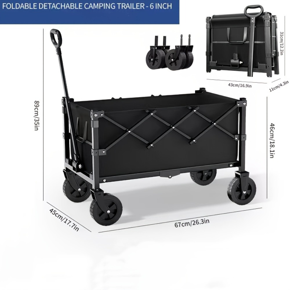 Folding Garden Cart 360 lbs Ca - огляд і ціна Outdoor Camping Trolley