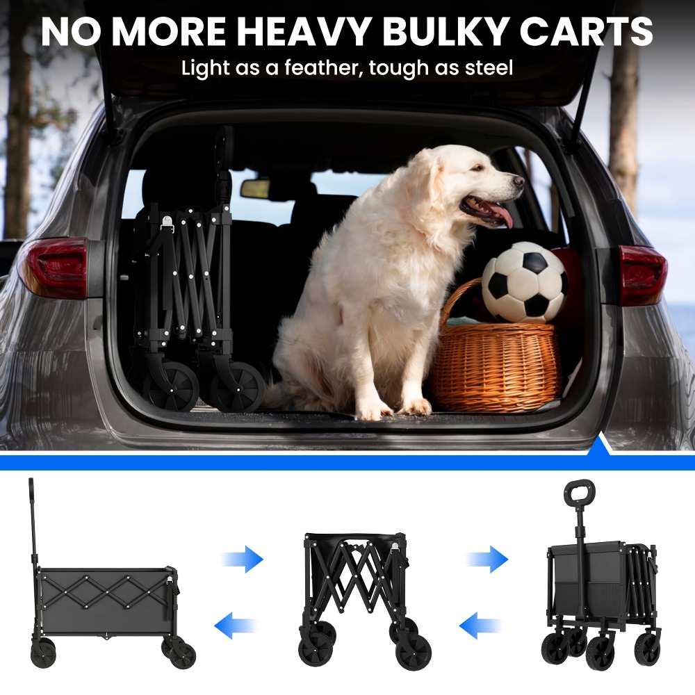 Folding Garden Cart 360 lbs Ca - огляд і ціна Outdoor Camping Trolley