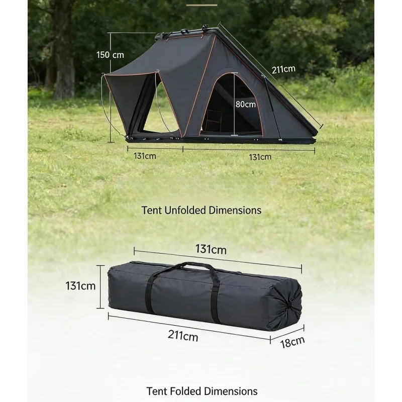 Hot Selling Aluminum Hard Roof - огляд і ціна Outdoor Camping Van Tent