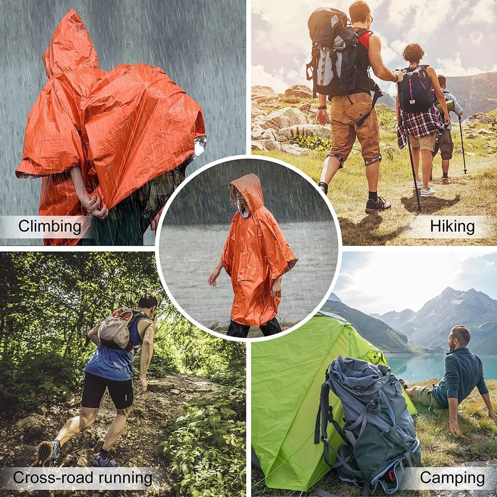 1Pcs Hiking Travel Tent Rainwe - огляд і ціна Camping Rain Poncho