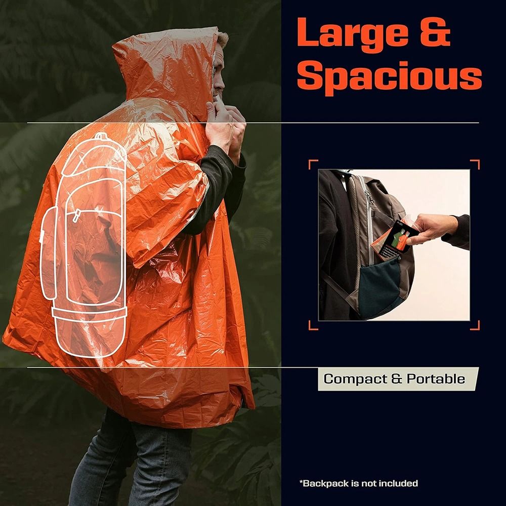 1Pcs Hiking Travel Tent Rainwe - огляд і ціна Camping Rain Poncho