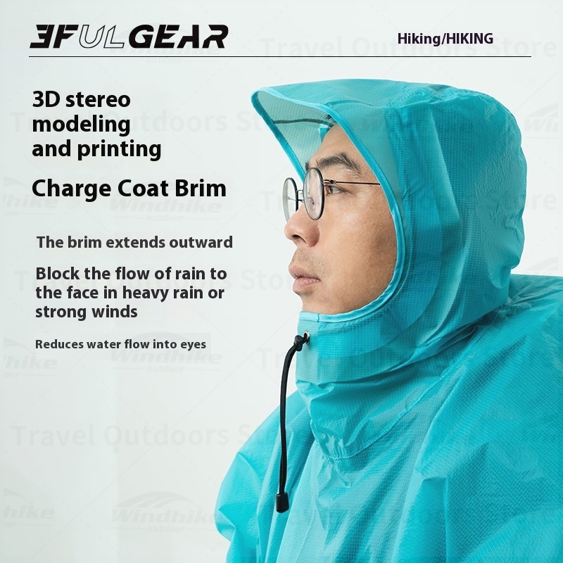 3F UL GEAR 2026 Hiking Raincoa - огляд і ціна Camping Rain Poncho