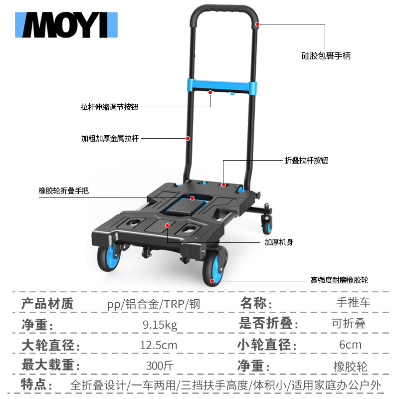 Portable Folding Camping Wagon - огляд і ціна Outdoor Camping Trolley