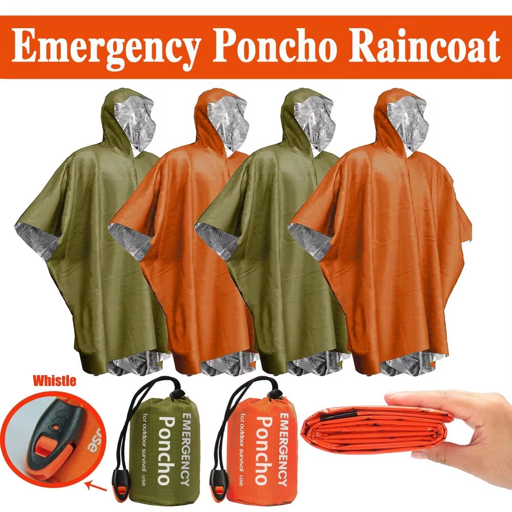 Emergency Rain Poncho Thermal  - огляд і ціна Camping Rain Poncho