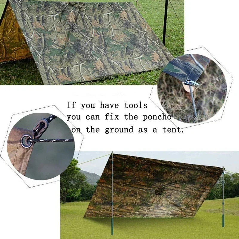 3 in 1 Multifunctional Raincoa - огляд і ціна Camping Rain Poncho